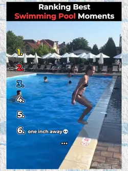 Swimming pool moment