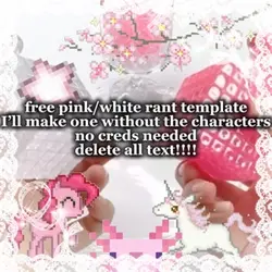 free pink/white rant