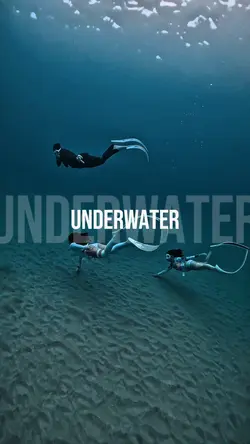 under water