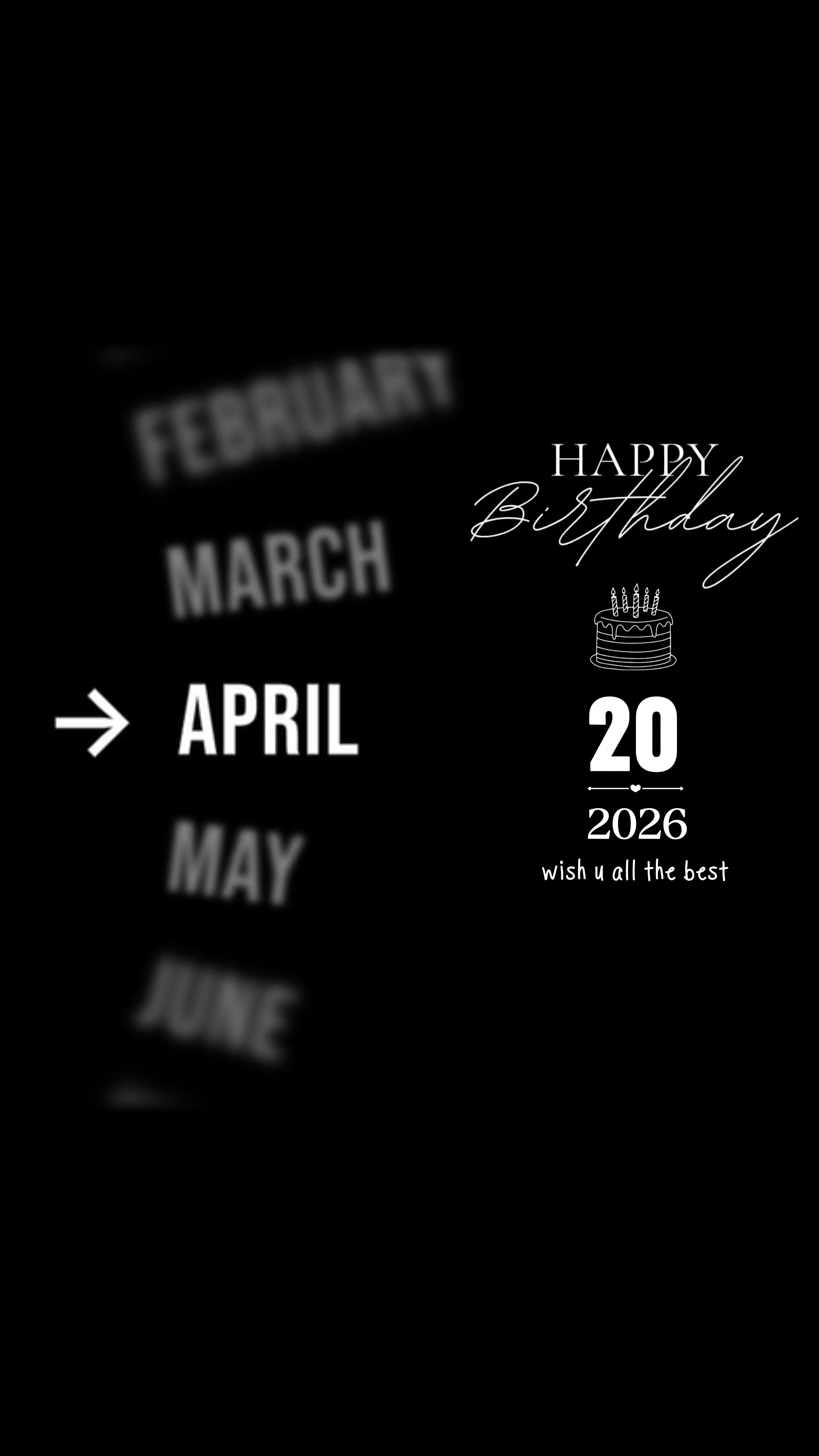 BDAY BRUDER 20 APR