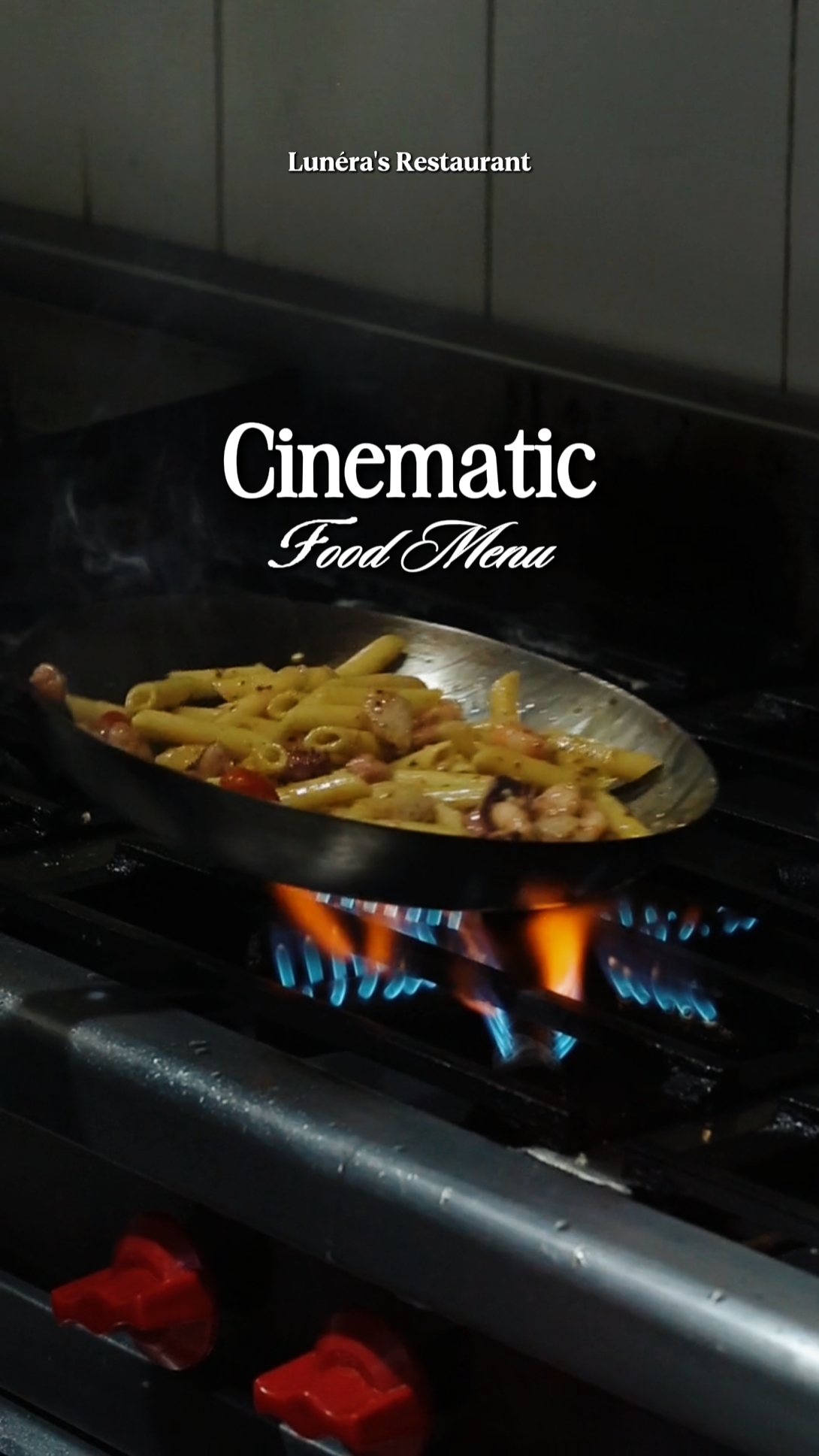 Menú De Comida Cinemática