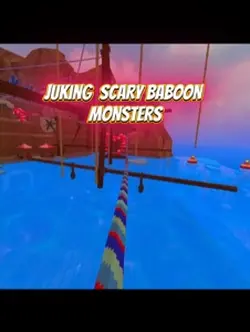 Scary baboon