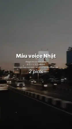 Mẫu voice Nhật