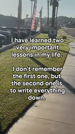 Life lessons