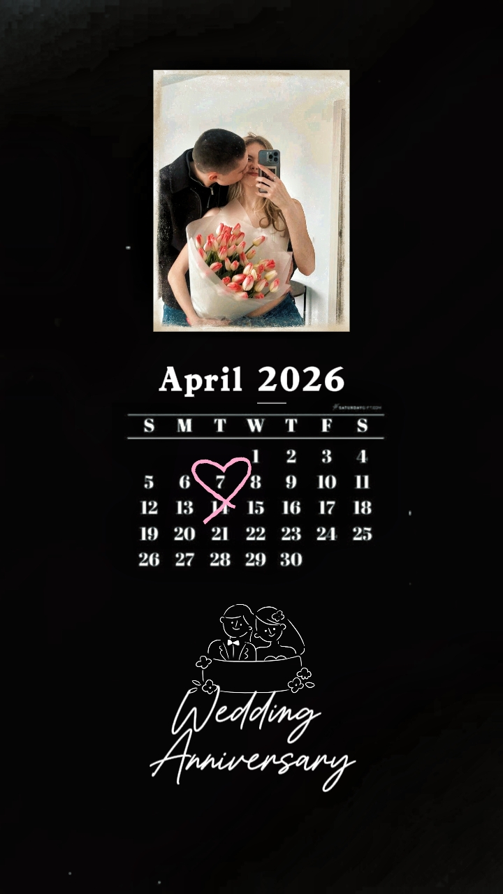 wedding anniv 4/7/26