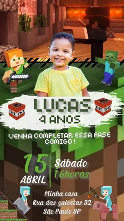 Minecraft convite