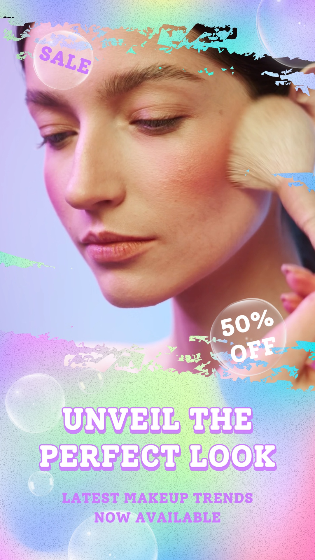 Perawatan Kulit Kosmetik Dopamine Gradient Style Promosi Produk