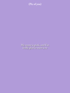My name is pink 
