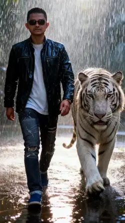 rain with tiger