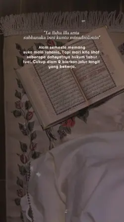 La ilaha illa anta..
