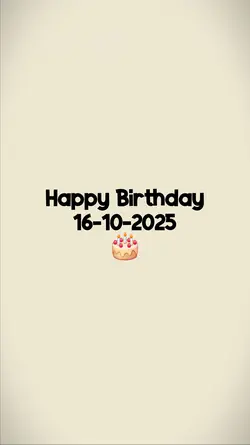 16 OCTOBER BIRTHDAY