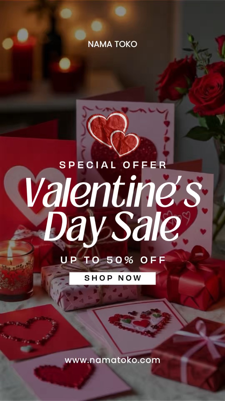 Venta promocional de San Valentín