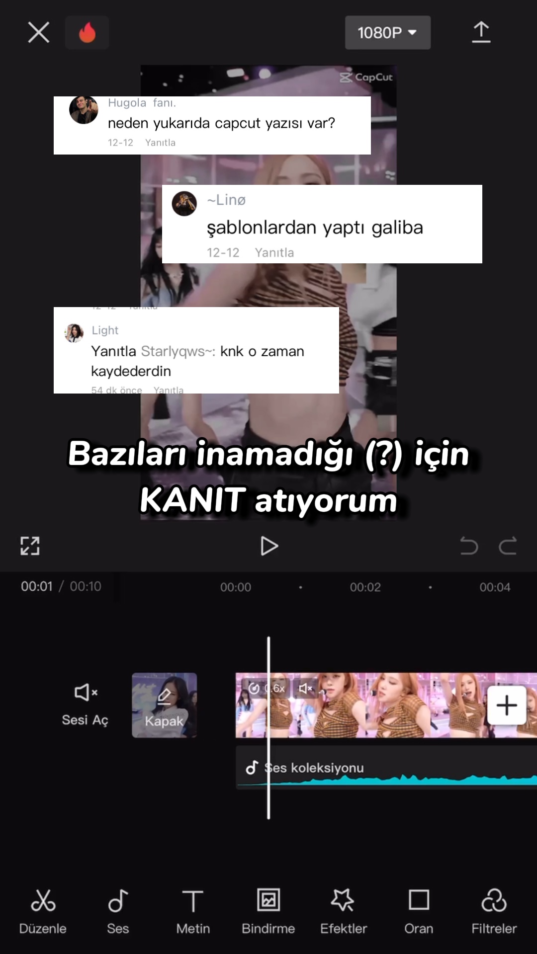 KANIT OLDU MU?