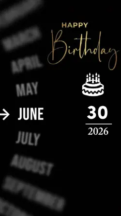 BIRTHDAY 30 JUNE