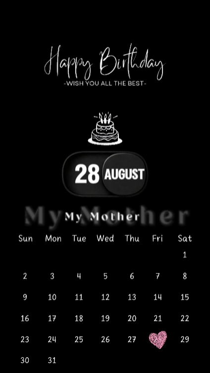 Hbd mom 28 august 