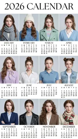 2026 Calendar filter