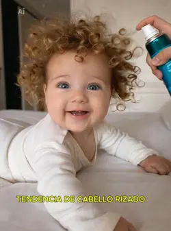 Lindo cabello rizado