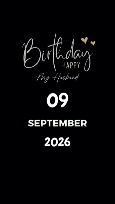 HBD Husband 9 Sept