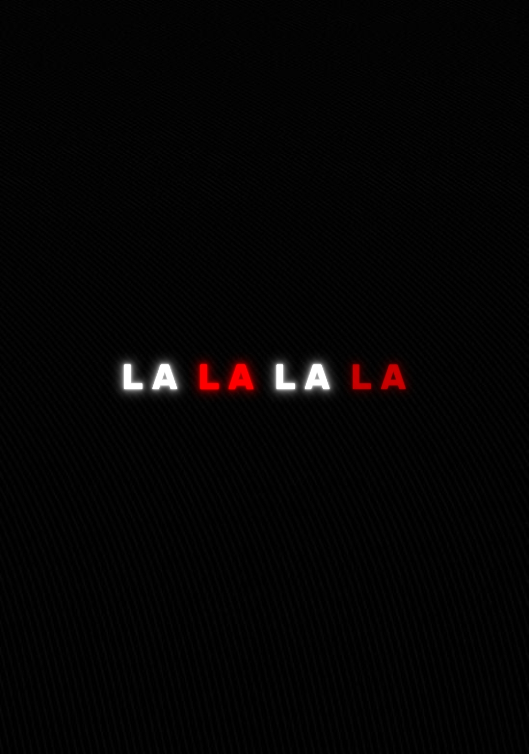 la la la la