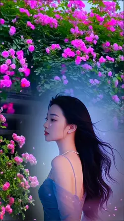 Among the flower