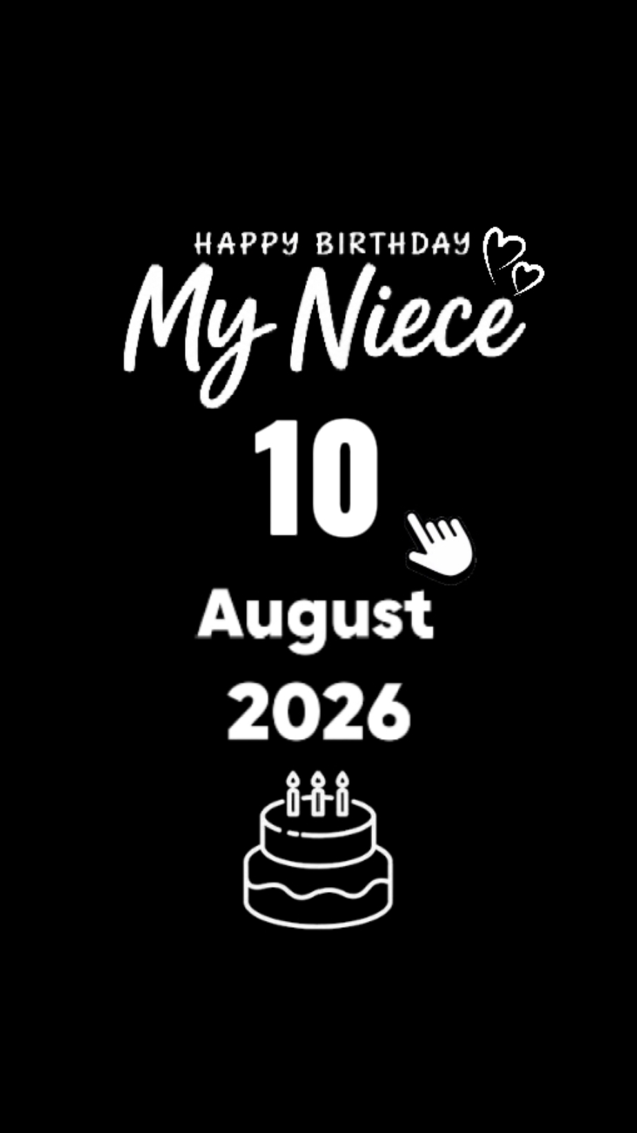SOBRINHA DE ANIVERSÁRIO 10 DE AGOSTO