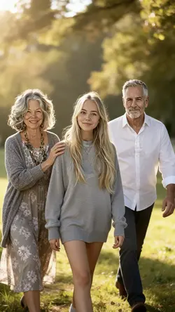 With my parents