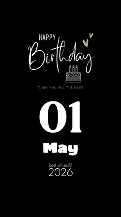 MAY 01 BIRTHDAY