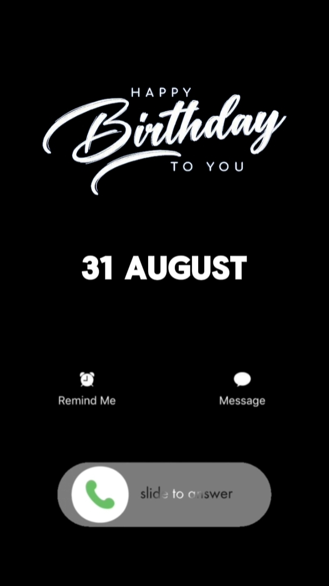 31 August Birthday 