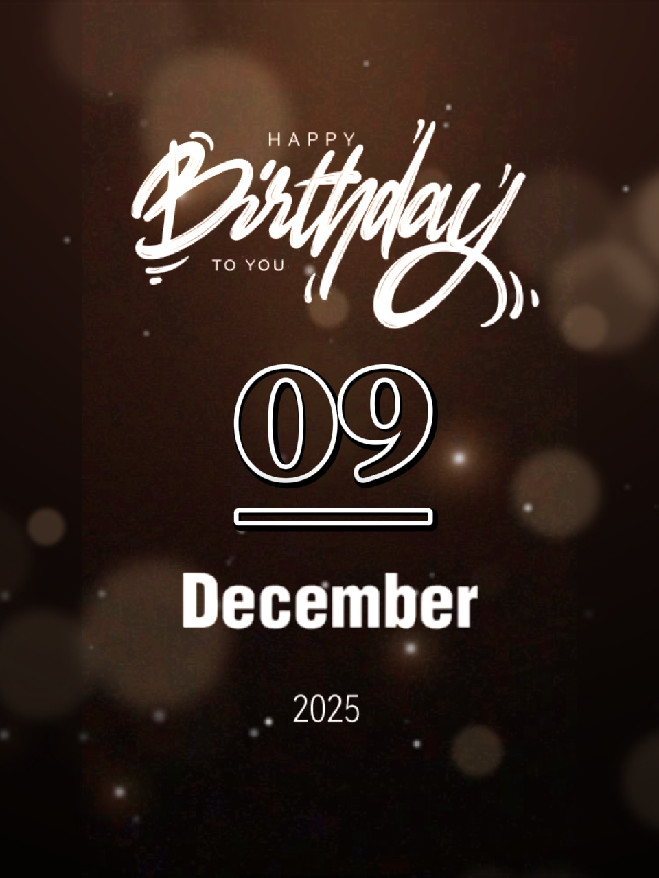 Hbd 9 de dezembro