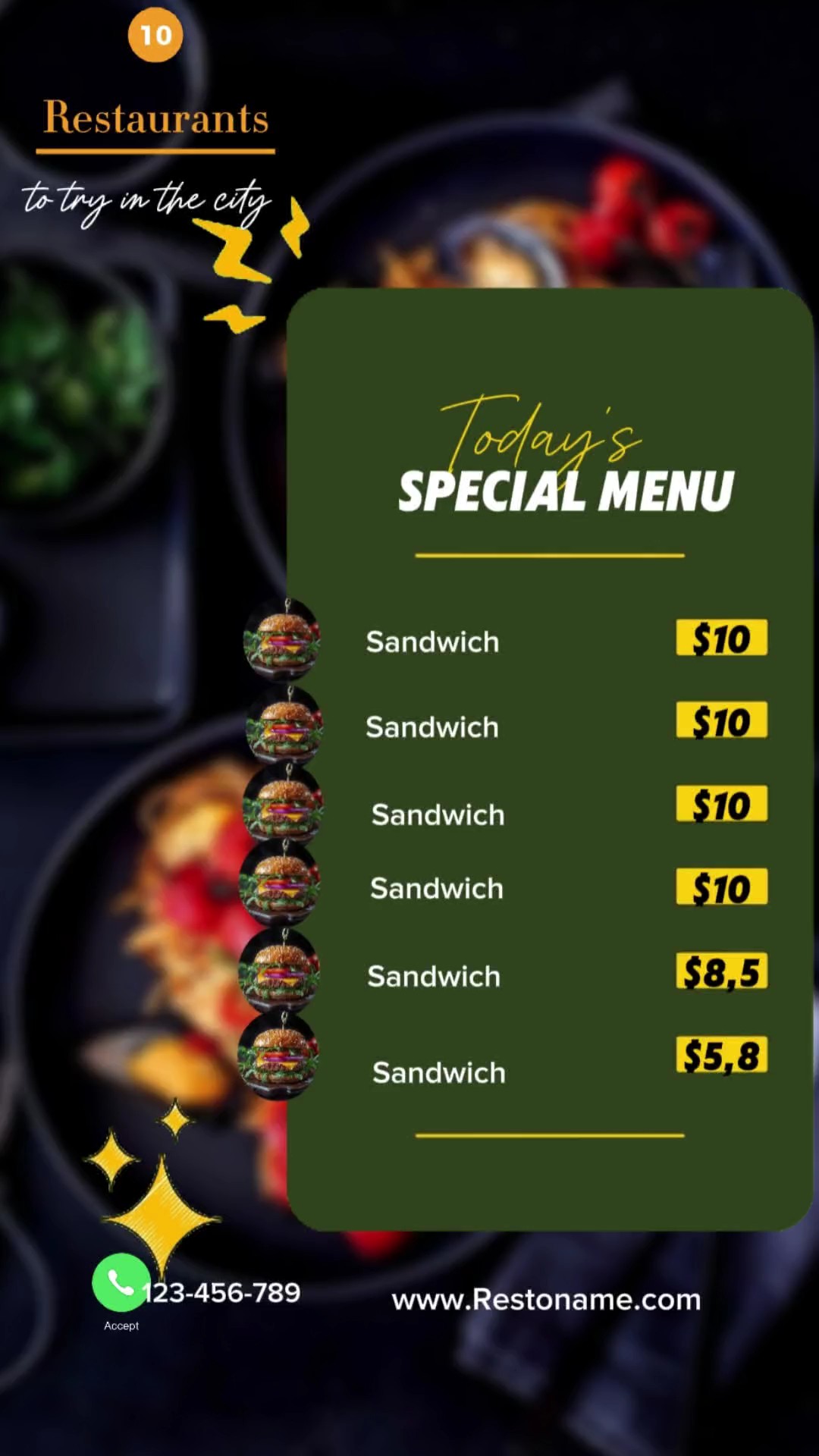 menu resto makanan