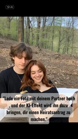 einen Heiratsantrag