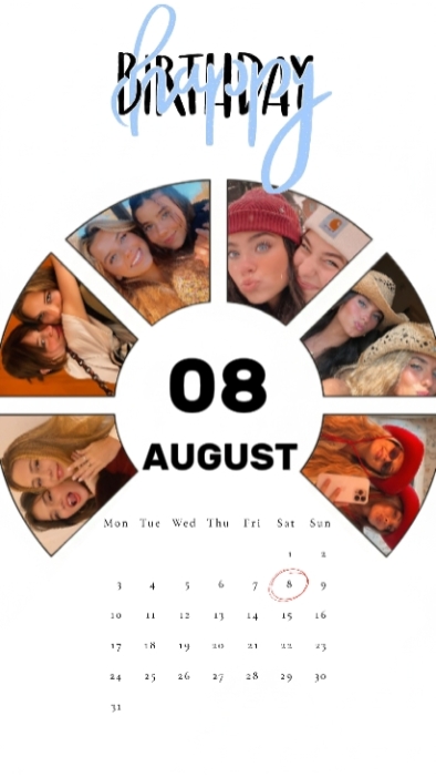 HBD 8 AUGUST 2026