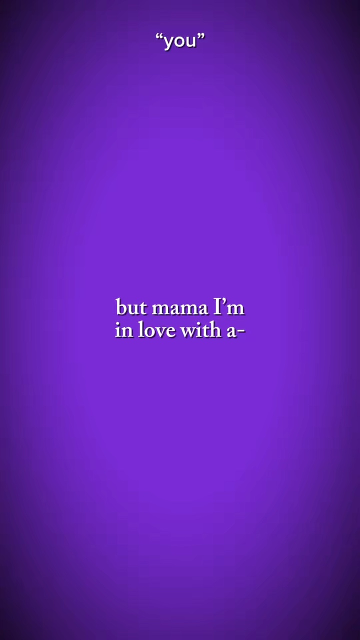 But mama I’m in love