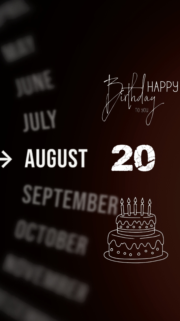 HBD 20 august 