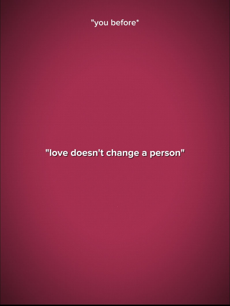 L'amour ne change pas