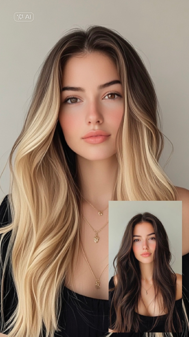 Warna rambut pirang 