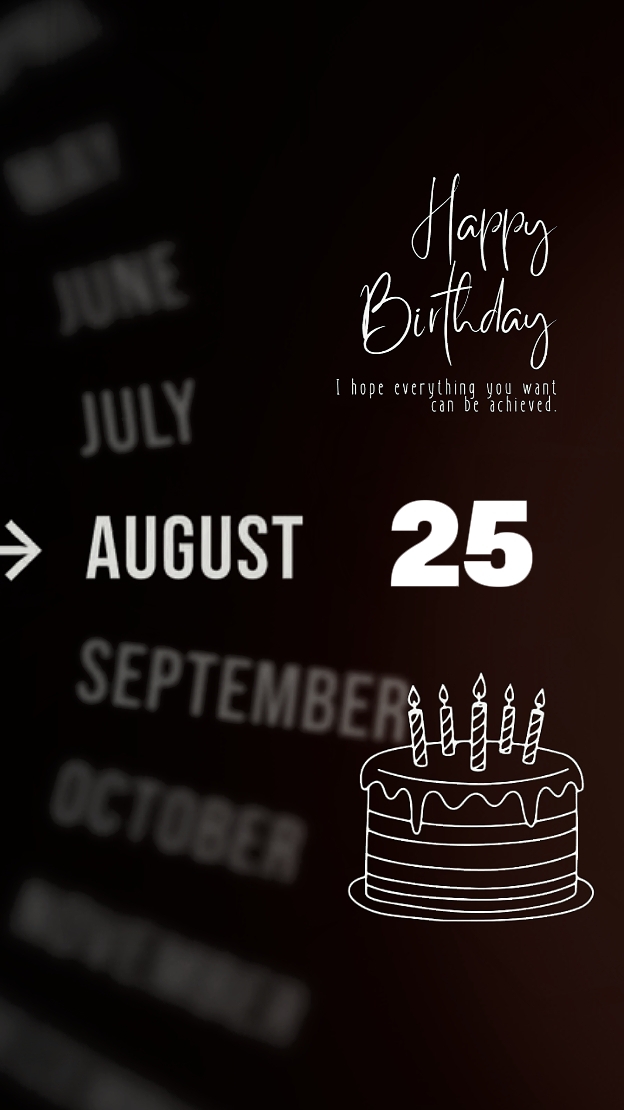 HBD 25 de agosto