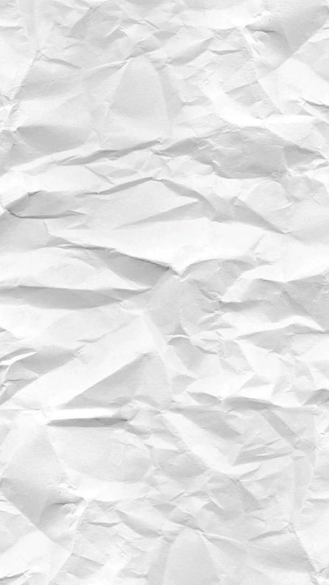 White paper crumpled