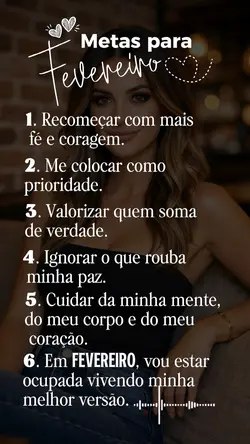 Metas, frase.