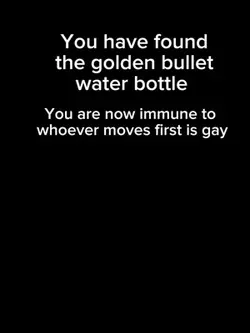 Golden water bottle