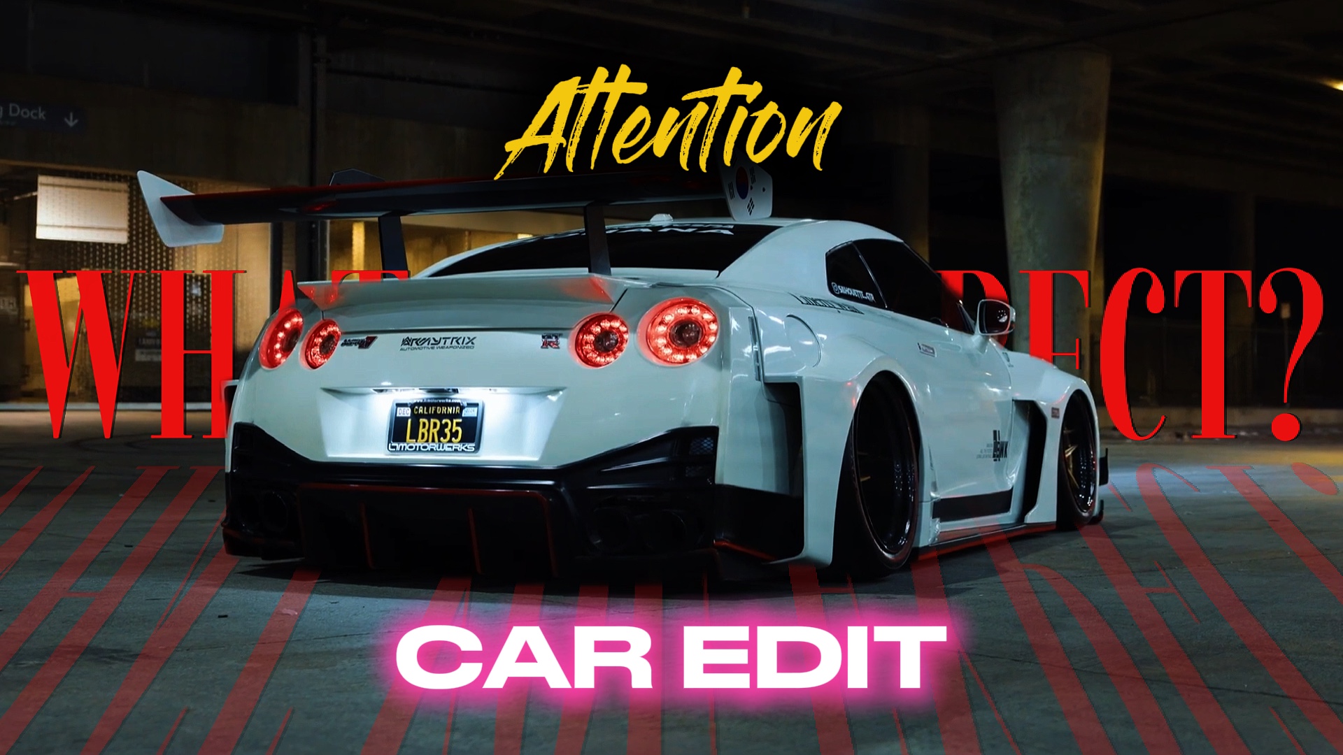ATTENTION x CAR EDIT