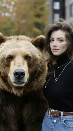 GIRL WITH BEAR
