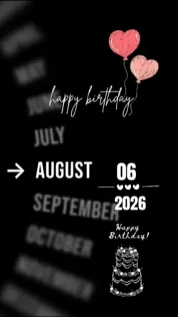 BIRTHDAY 6 AUGUST