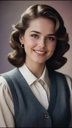 1980s yearbook style