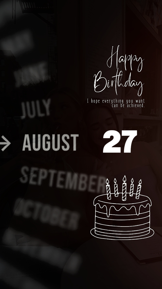 HBD 27 de agosto