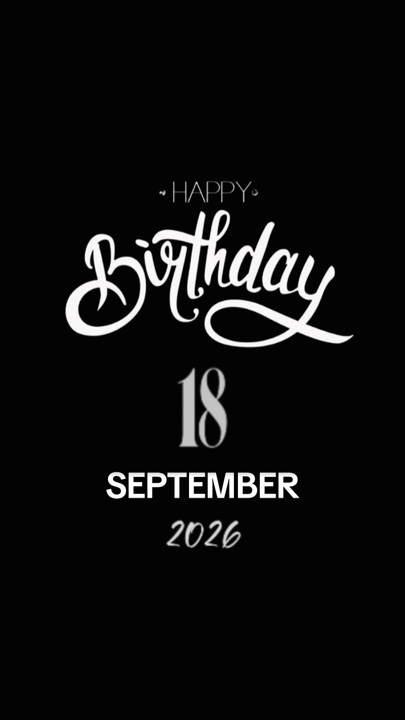 HBD 18 septembre
