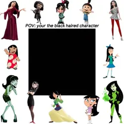 Black hair character