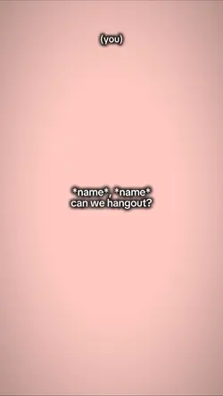 can we hangout?