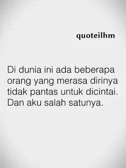 merasa tidak pantas