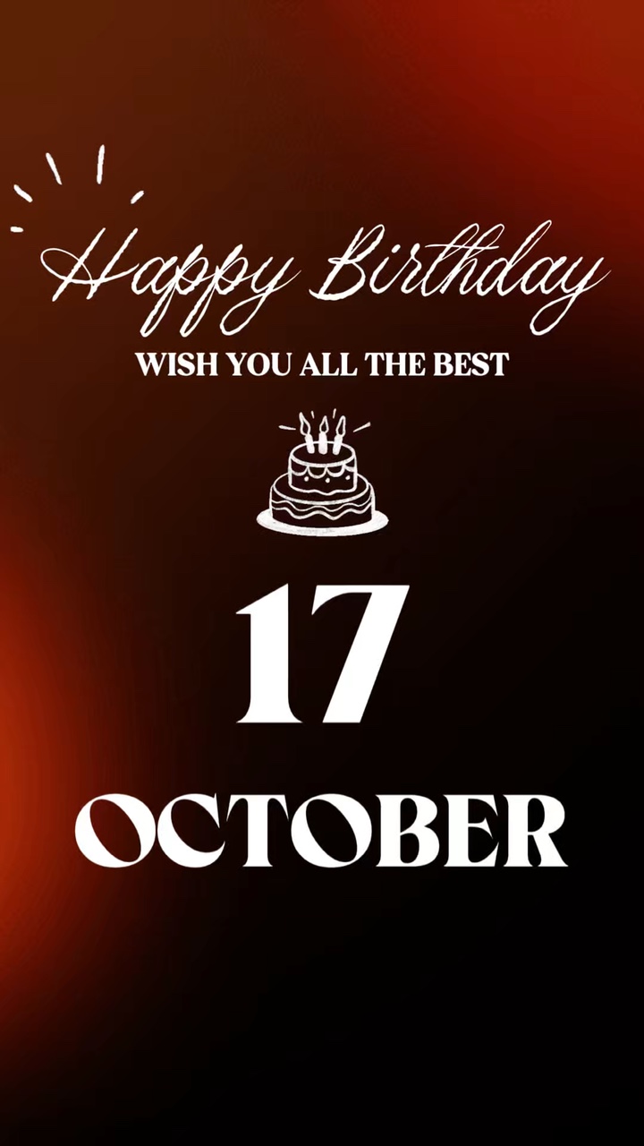 HBD 17 10월